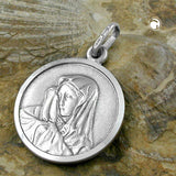 Anhänger Medaille Maria antik Silber 925