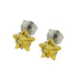 Stecker 5mm gelb-citrine Stern Silber 92