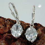 Brisur, mit ovalen Zirkonias Silber 925
