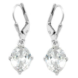 Brisur, mit ovalen Zirkonias Silber 925