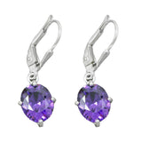 Brisur, mit Zirkonia amethyst, 925