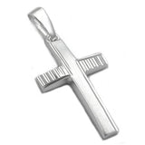 Anhänger, Kreuz diamantiert, Silber 925