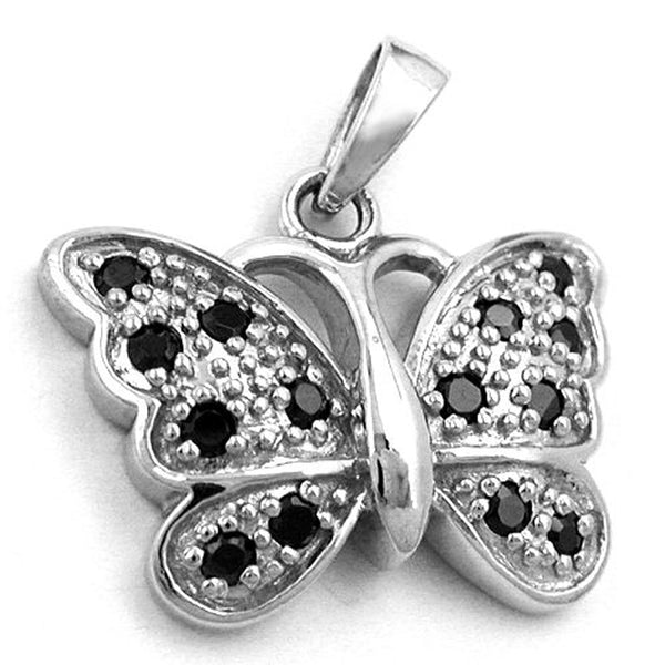 Anhänger, Schmetterling m. Zirkonia 925