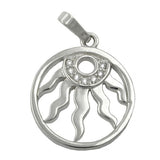 Anhänger, mit Zirkonia, Silber 925