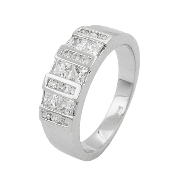 Ring, mit vielen Zirkonias, Silber 925
