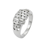 Ring, mit vielen Zirkonias, Silber 925