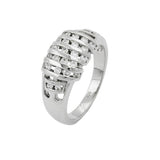 Ring mit vielen Zirkonias, Silber 925