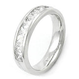 Ring, 9x Zirkonia, Silber 925