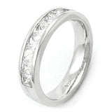 Ring, 9x Zirkonia, Silber 925