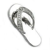 Anhänger, Sandale Zirkonia, Silber 925