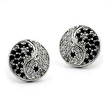 Stecker, Yin-Yang, Zirkonia, Silber 925