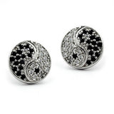 Stecker, Yin-Yang, Zirkonia, Silber 925