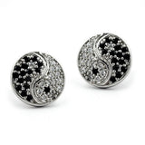 Stecker, Yin-Yang, Zirkonia, Silber 925