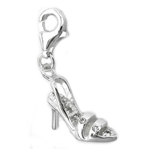 Anhänger, Charm Damenschuh, Silber 925