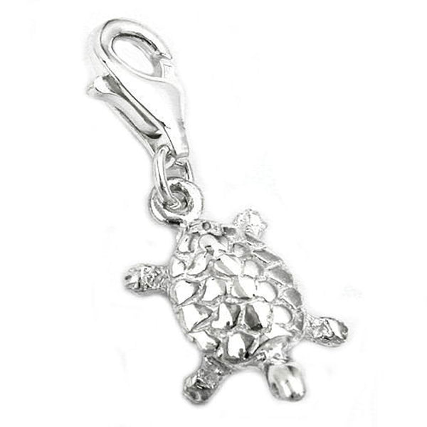 Anhänger, Charm Schildkröte, Silber 925