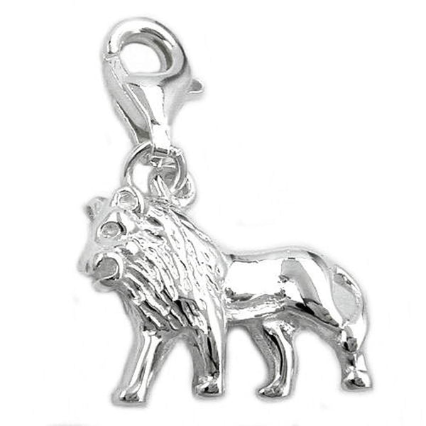 Anhänger, Charm Löwe, Silber 925
