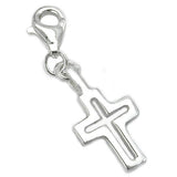 Anhänger, Charm kleines Kreuz Silber 925