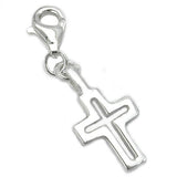Anhänger, Charm kleines Kreuz Silber 925