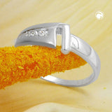 Ring 7mm mit 3 Zirkonias matt-glänzend Silber 925 Ringgröße 58