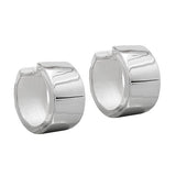 Creole 18x10mm Klappscharnier glatt glänzend Silber 925