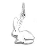 Anhänger, Hase glänzend, Silber 925