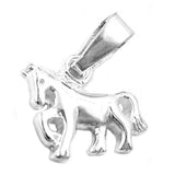 Anhänger, Pferd glänzend, Silber 925