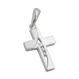 Anhänger, Kreuz mit Zirkonia Silber 925