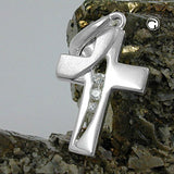 Anhänger, Kreuz mit Zirkonia Silber 925