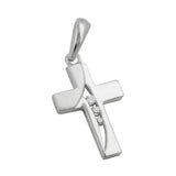 Anhänger, Kreuz mit Zirkonia Silber 925