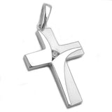 Anhänger, Kreuz mit Zirkonia Silber 925