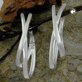 Creole, 38x14mm, Klappcreole, Silber 925