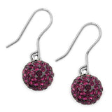 Ohrhaken, 10mm amethyst, Silber 925