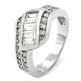Ring, Zirkonia weiß, Silber 925