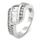 Ring, Zirkonia weiß, Silber 925