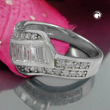 Ring, Zirkonia weiß, Silber 925