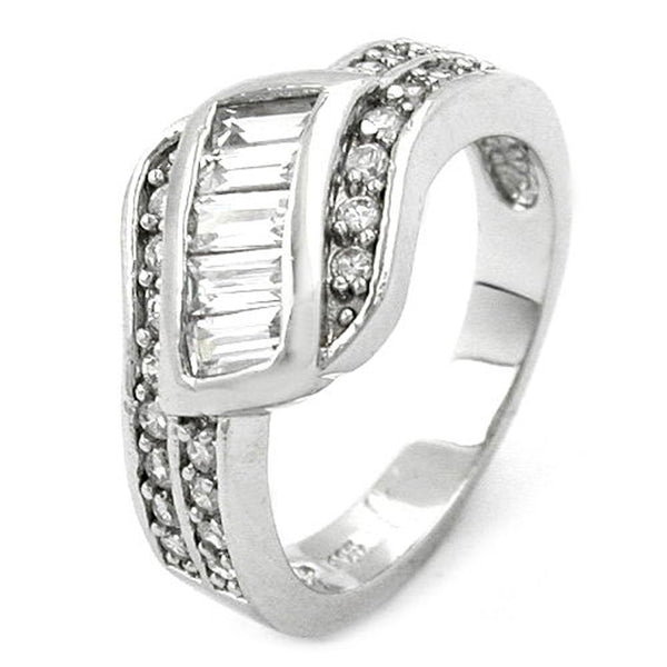 Ring, Zirkonia weiß, Silber 925