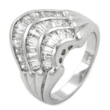 Ring, Zirkonia weiß, Silber 925