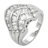Ring, Zirkonia weiß, Silber 925