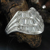 Ring, Zirkonia weiß, Silber 925