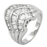 Ring, Zirkonia weiß, Silber 925