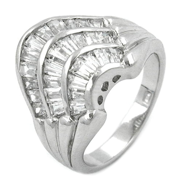 Ring, Zirkonia weiß, Silber 925