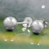Stecker 5mm Kugel glänzend Silber 925