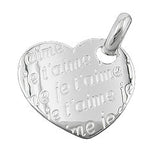 Anhänger, Herz -je t- aime- Silber 925