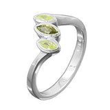 Ring Zirkonia olivine-peridot Silber 925