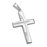 Anhänger, Kreuz diamantiert, Silber 925