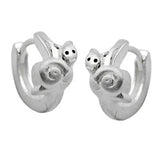 Creole, 10mm, mit Schnecke, Silber 925