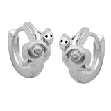 Creole, 10mm, mit Schnecke, Silber 925
