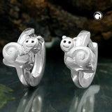Creole, 10mm, mit Schnecke, Silber 925