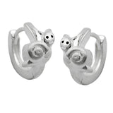 Creole, 10mm, mit Schnecke, Silber 925