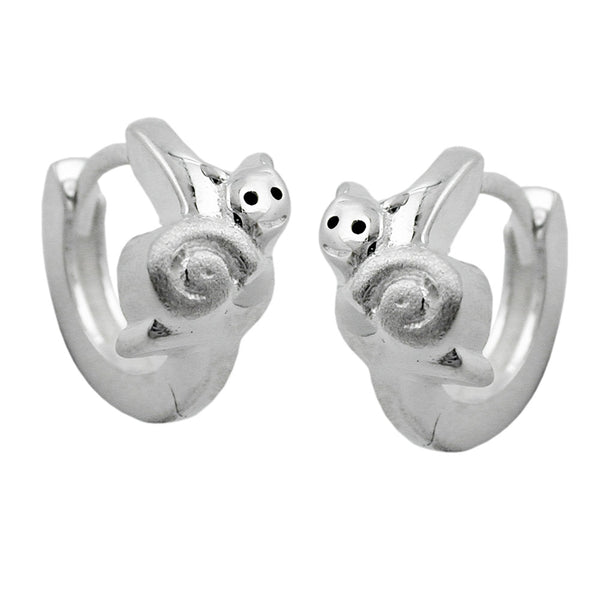 Creole, 10mm, mit Schnecke, Silber 925